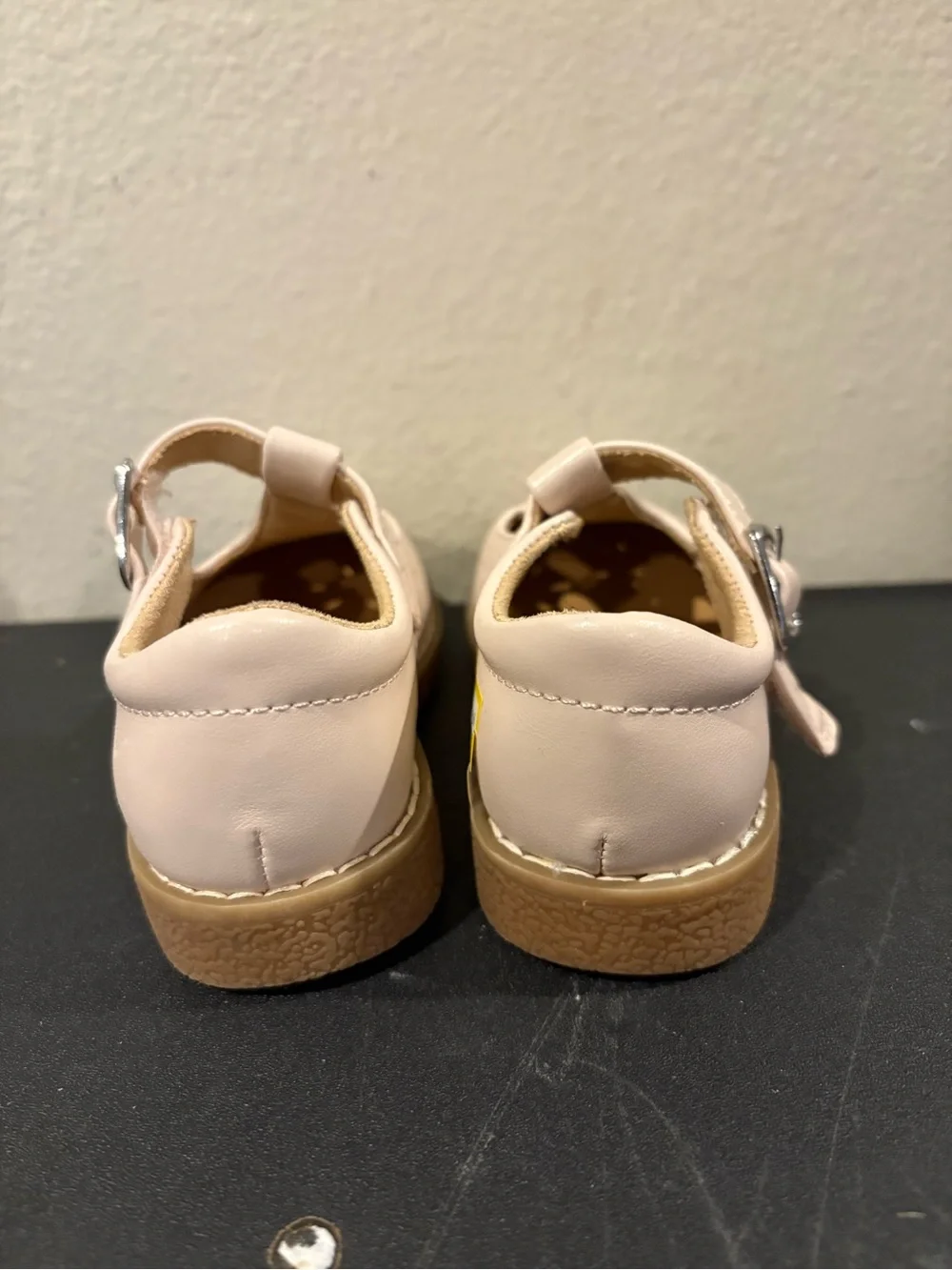 Cat & Jack Girls Lela Pink Mary Jane Dress Shoes Toddler Size 6 Hook & Loop